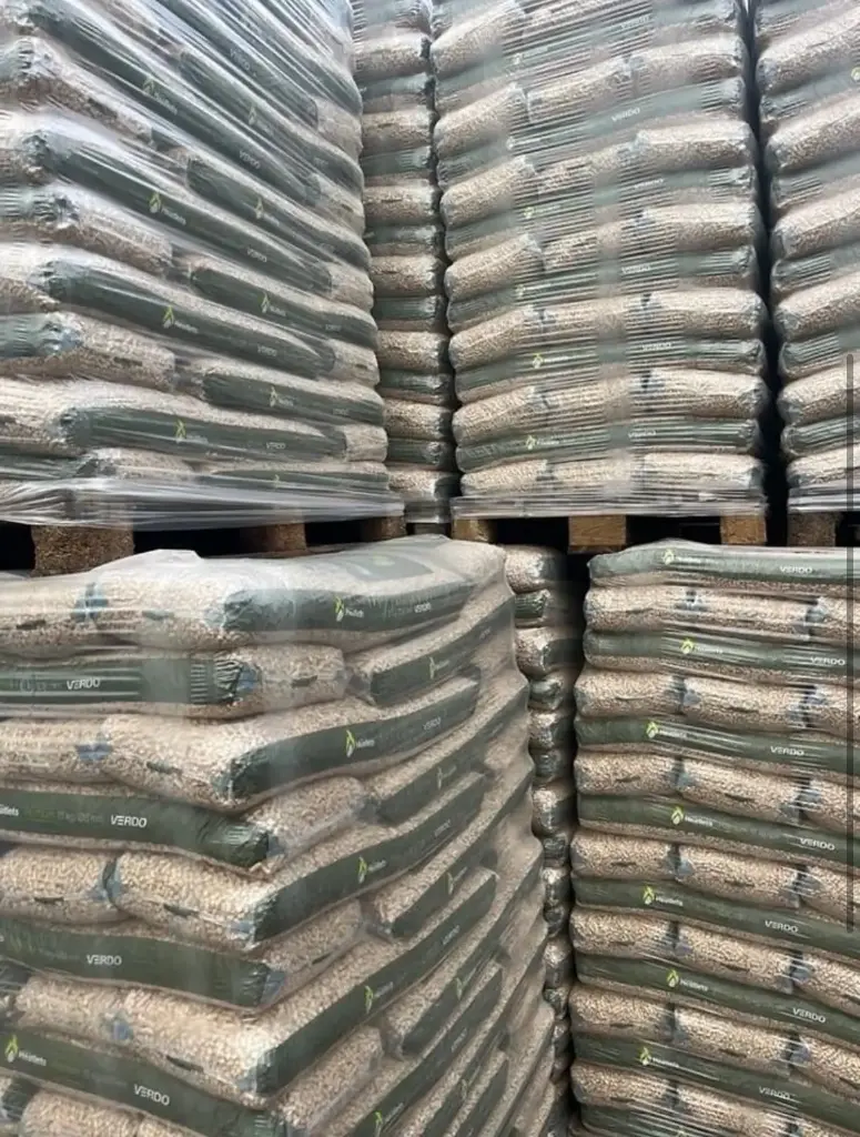 Heatlets premium 6mm. 900 kg. Brændværdi ca. 4,9 kwh/kg