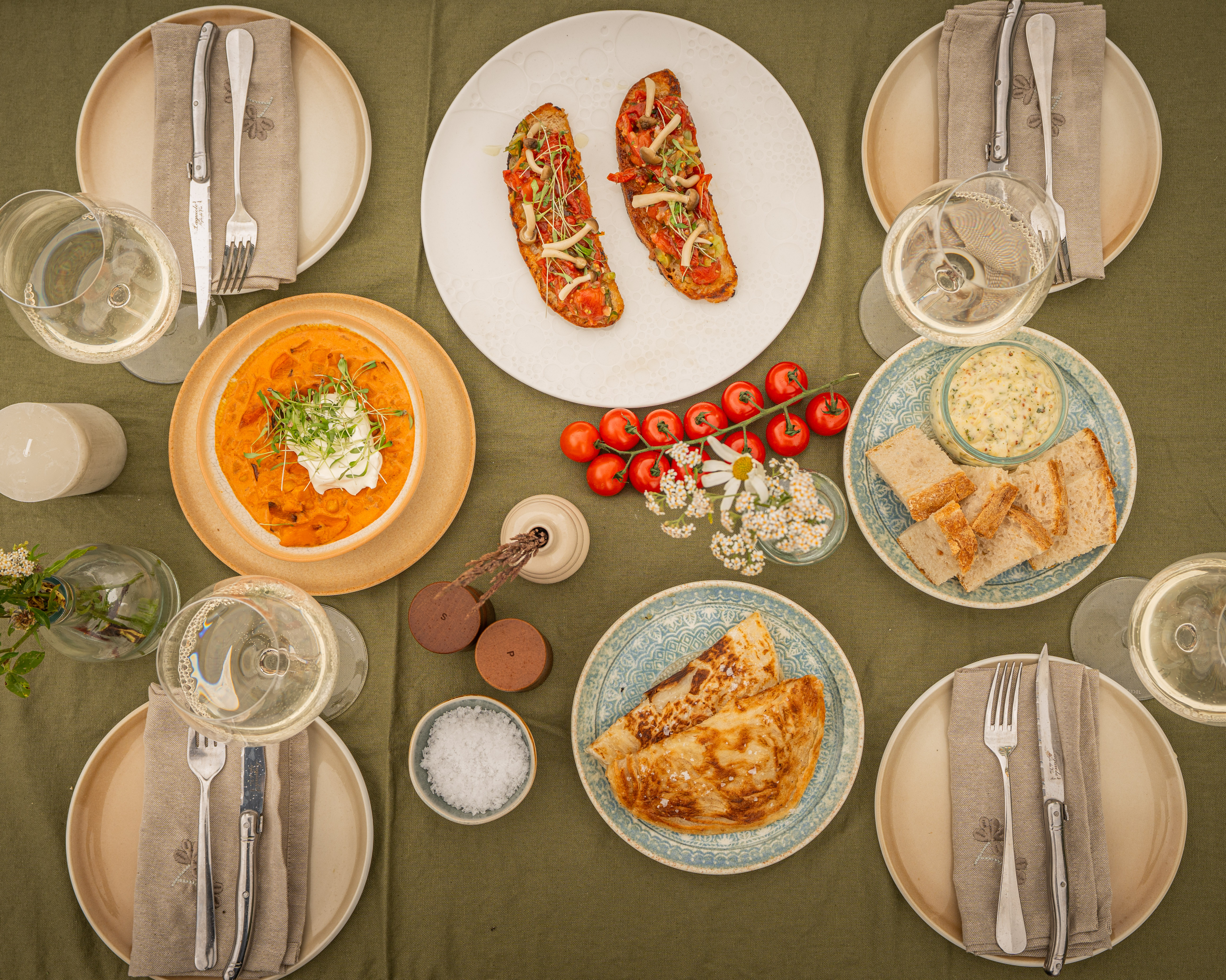 Veganer Menu