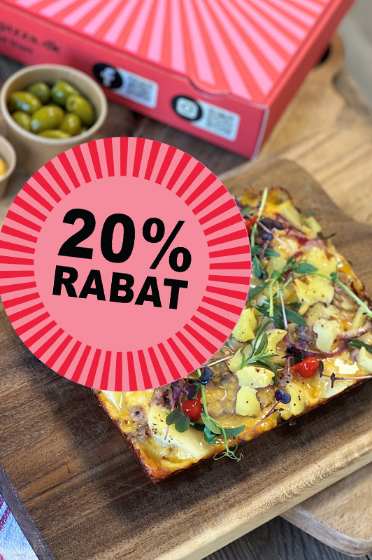 Onsdags-pizza | 20% Rabat