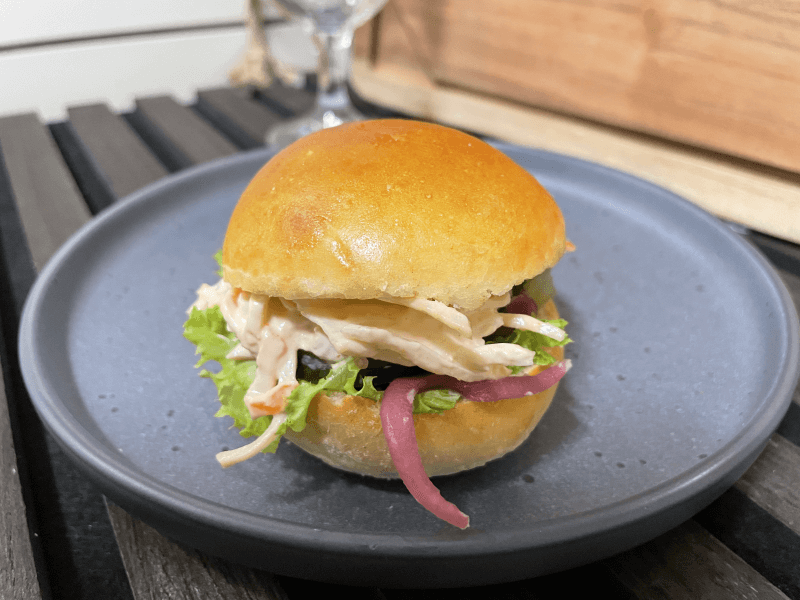 Sliders med Krabbesalat 