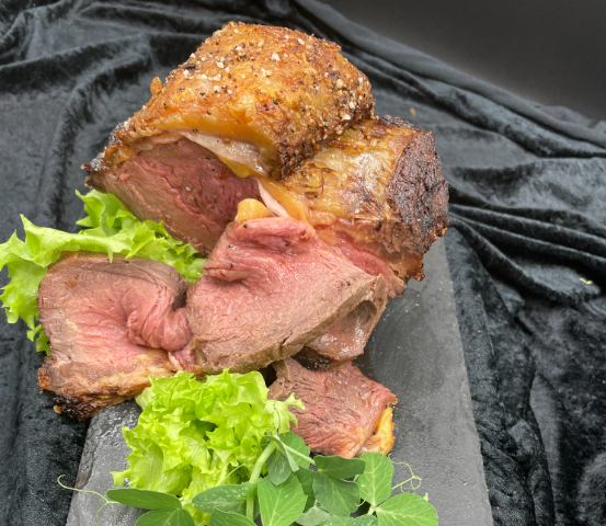Rosa stegt oksefilet