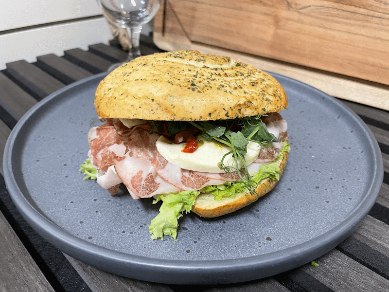 Coppa & Mozzarella Sandwich