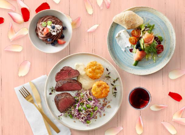 Valentines - Romantisk menu 3 retter