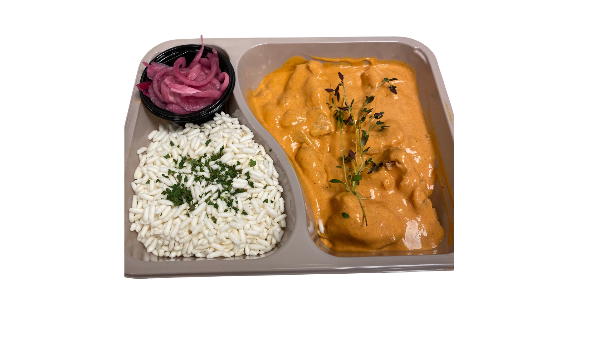 Mørbradgryde m. ris