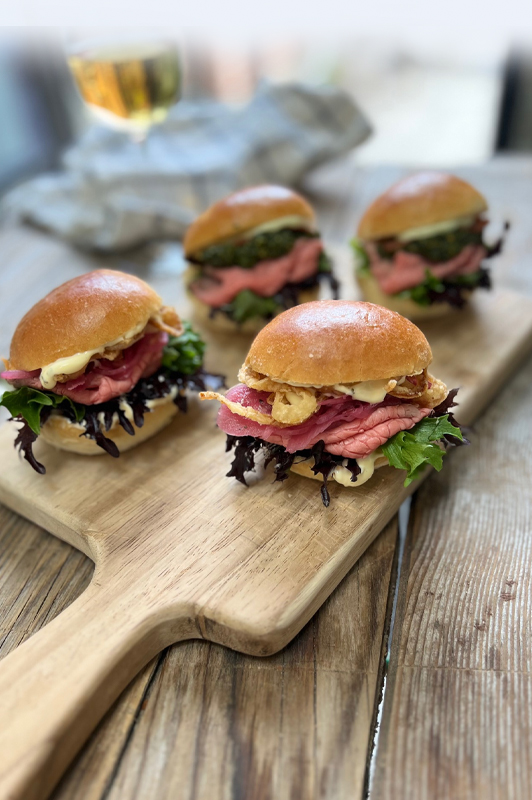 Slider m/"bøf bearnaise"