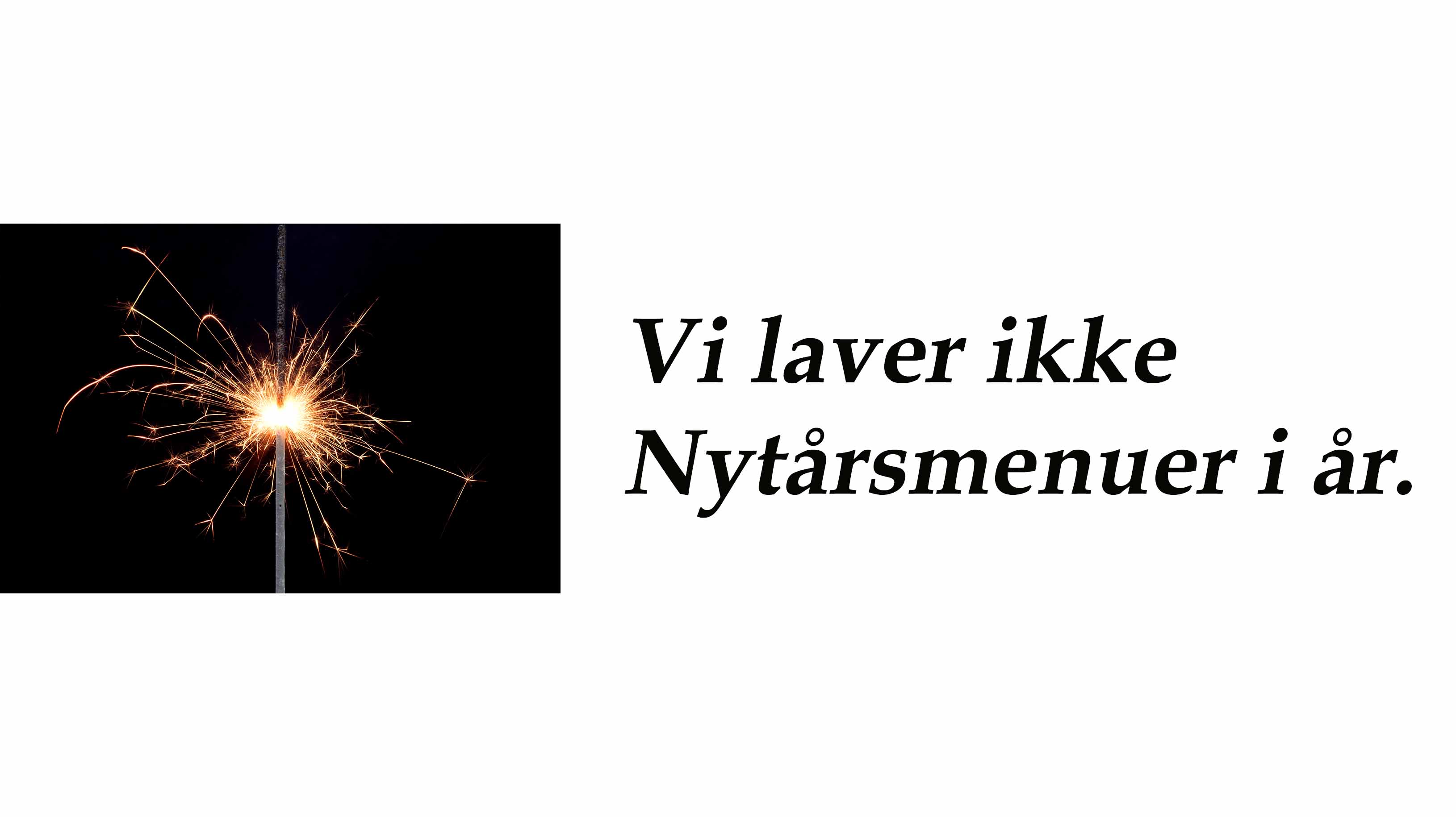 Kun Nytårsmenu