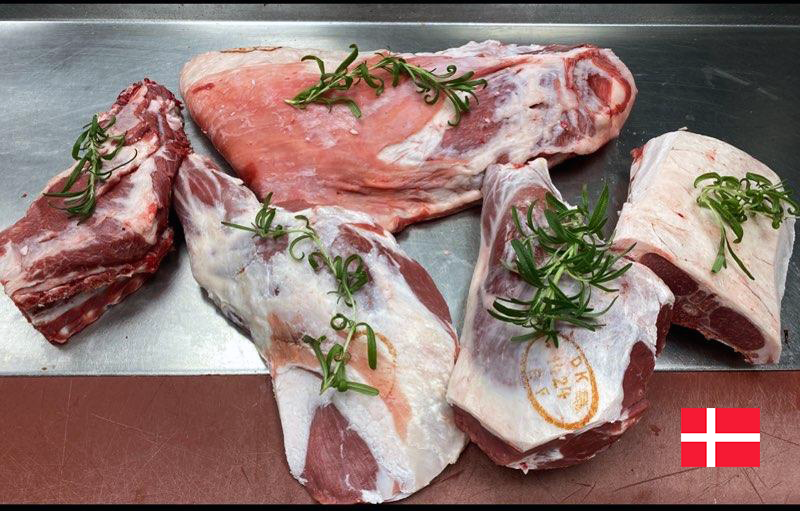 1/2 fersk dansk grovparteret lam