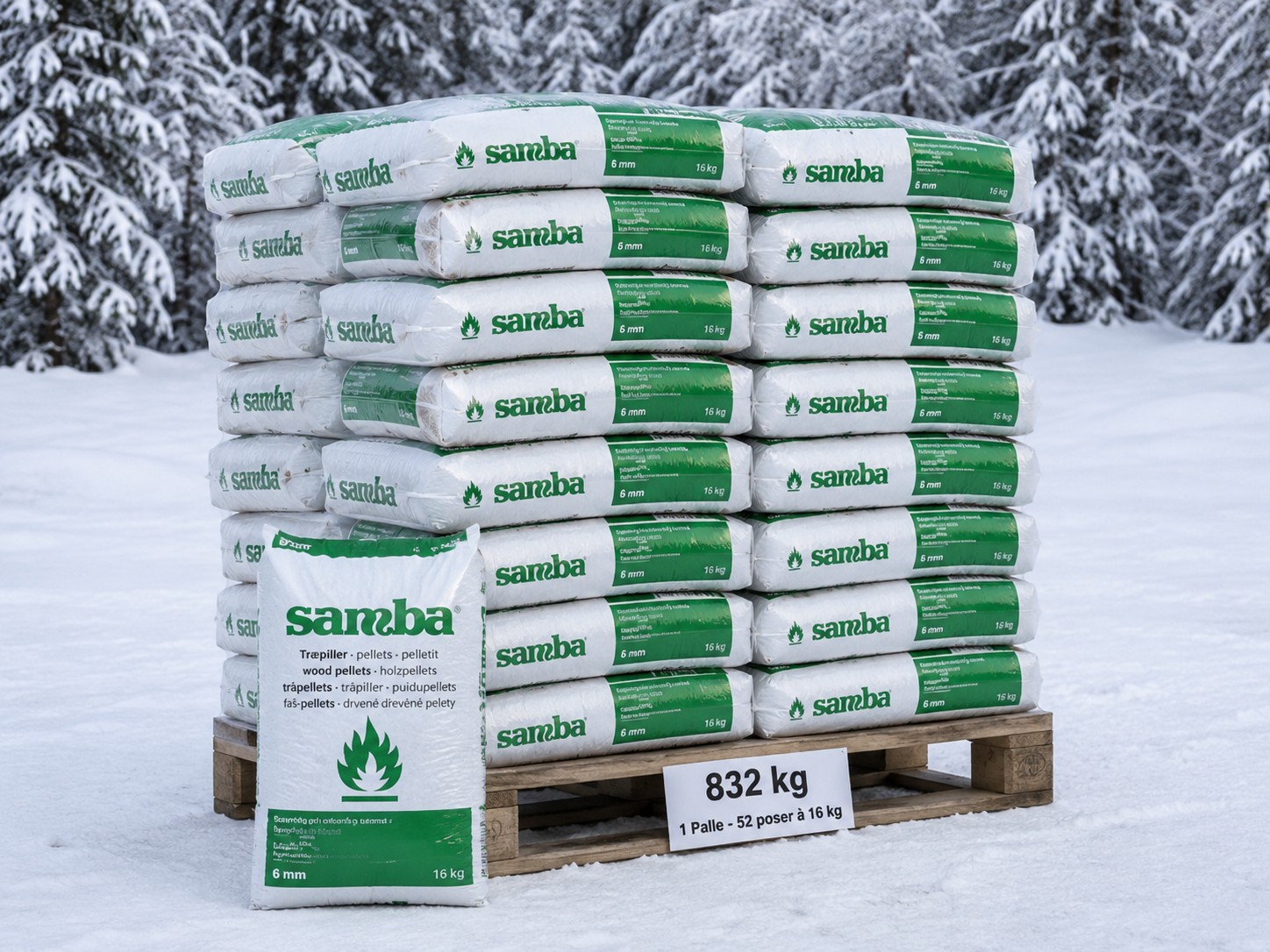 Samba 832 kg 6 mm.