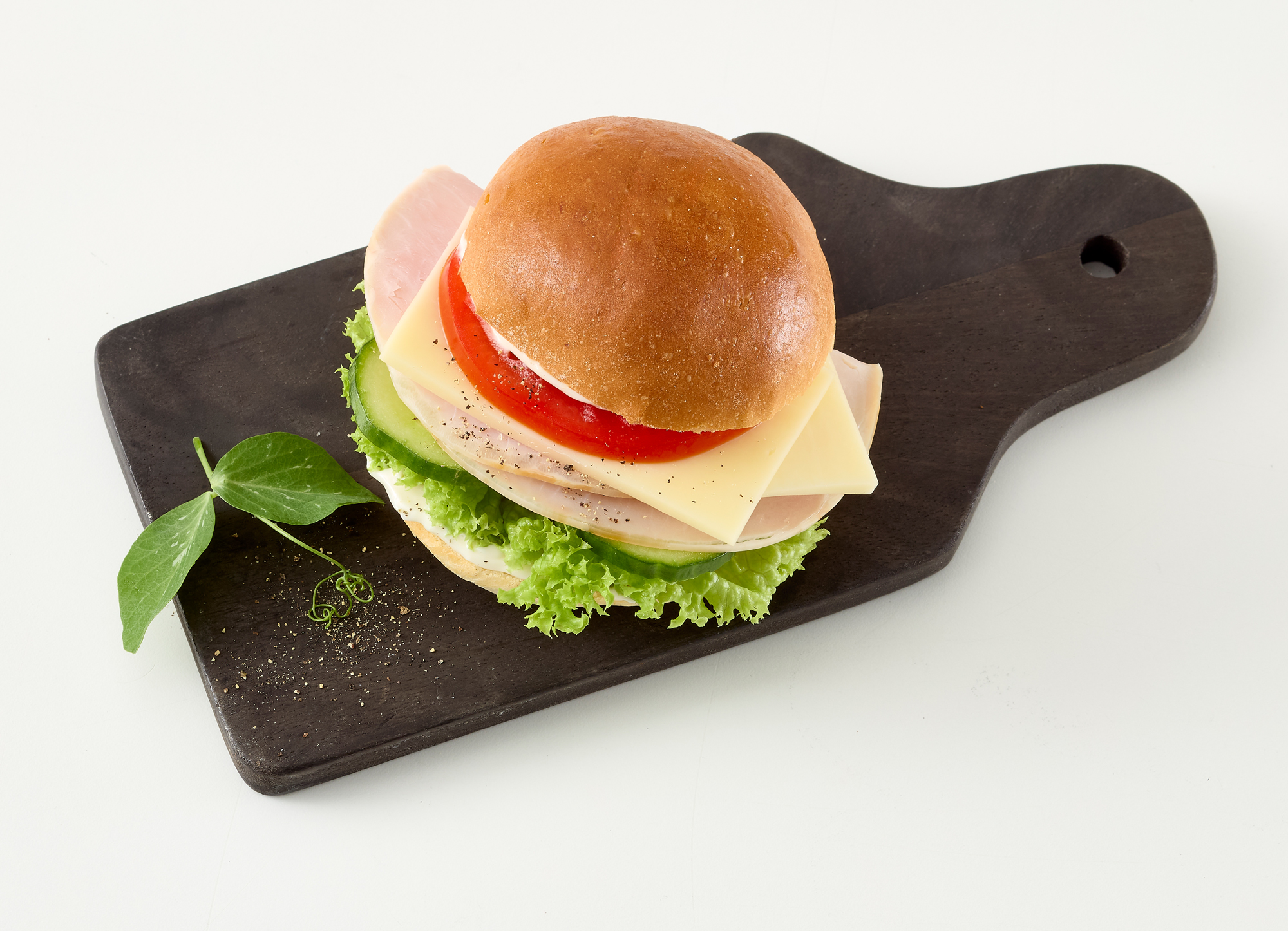 Slider med skinke og ost